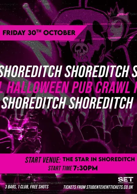 HALLOWEEN SHOREDITCH PUB CRAWL - FRIDAY 30TH OCTOBER