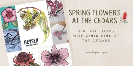 Spring Flowers at The Cedars Painting Course