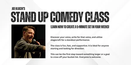 Stand-Up Comedy Class for JANUARY 2027