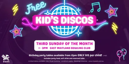 October 2026 Kid's Disco - Party Table