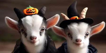 Halloween Goat Yoga