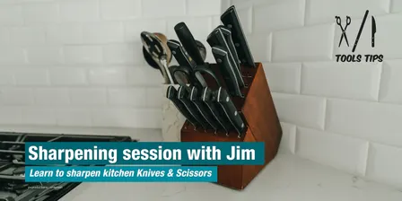 Learn to Sharpen Kitchen Knives & Scissors