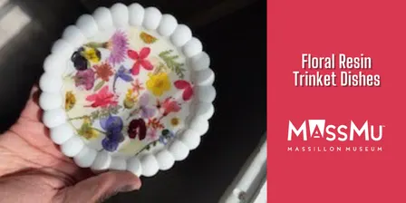 Floral Resin Ceramic Dish Workshop