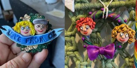 Personalised Polymer Clay Ornaments or Magnets with Maria