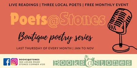 Poets@Stones: boutique monthly poetry series (September)