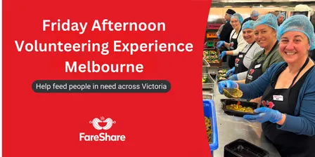 2026 Fridays 1.30pm - 4pm Kitchen Volunteering Experience Melbourne