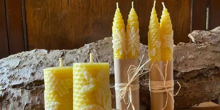 Rolled Beeswax Candles