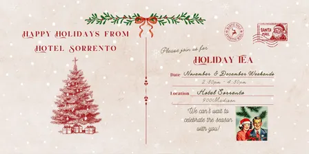 Holiday Tea 2026 at The Sorrento
