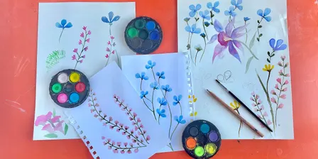 Intro to Watercolours: Painting Flowers and Foliage with Jess