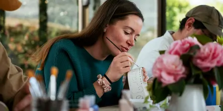 Pottery Painting Session at Harmony Garden Centre