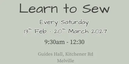 Learn to Sew Saturday Morning