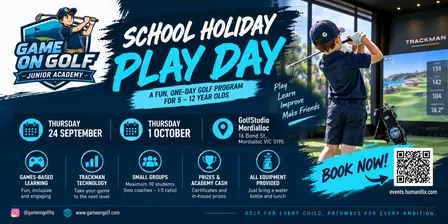 Game On Golf School Holiday Play Day (September/October)