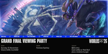 League of Legends Worlds 2026 Viewing Party @ Fortress Sydney