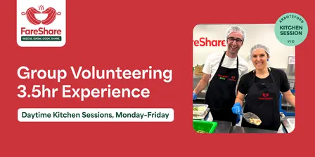 2027 3.5 hr Kitchen Volunteering Experience Melbourne