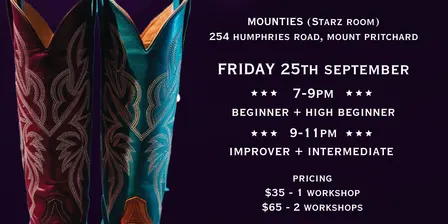 Line Dancing Workshops for 4 Hours - Friday 25th September, 2026