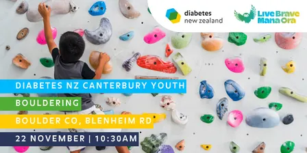 Diabetes NZ Canterbury Youth: Bouldering