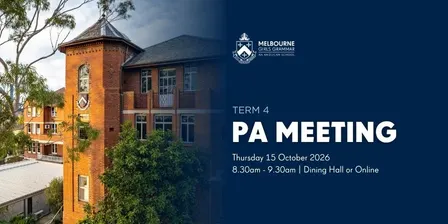 MGGS PA Meeting - Term 4 2026