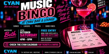 Music Bingo @ Cyan Bar