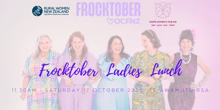 FROCKtober Ladies Lunch Te Awamutu