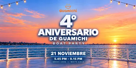 Guamichi 4º Aniversario - Boat Party 🚤