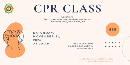 November 2026 CPR Class at FLVAC