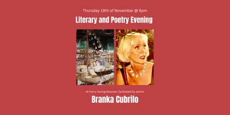 Literary and Poetry Night with Author Branka Cubrilo