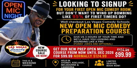 Open Mic Comedy Preparation Course Melbourne CBD