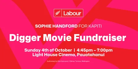Digger Movie Fundraiser | Sophie Handford for Kapiti