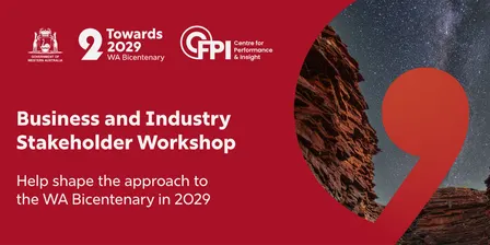 WA Bicentenary 2029:  In-Person Business and Industry Workshop