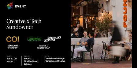 Community of Interest: Creative x Tech Sundownder