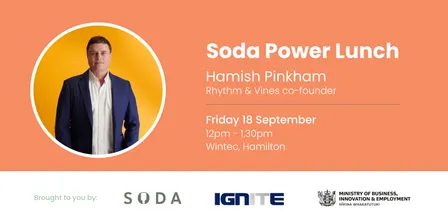 Soda Power Lunch with Hamish Pinkham
