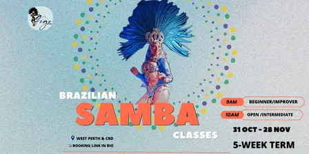 Brazilian Samba Classes 31Oct - 28Nov - with Nicole de Mello