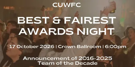 Curtin Wesley Football Club Presentation Night 2026