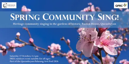Spring Community Sing! Heritage community singing at Rusten House