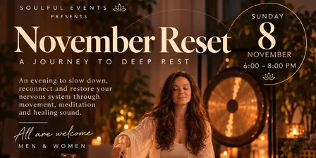 Deep rest and reset- sound bath, hypno meditation and cacao