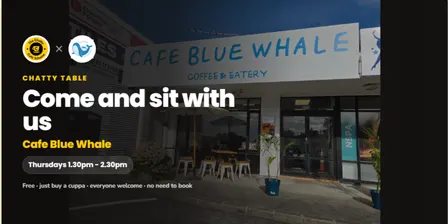 Chatty Cafe @ Cafe Blue Whale