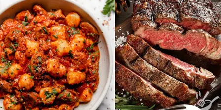 Gnocchi Di Patate All'Amatriciana & Tagliata Di Manzo