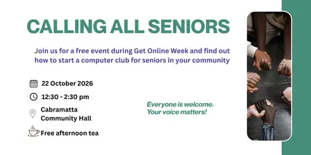 Calling All Seniors:  Get Online Week 2026