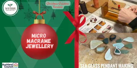 Micro Macrame Sea Glass Jewellery, The ReCreators Green Space, Tuesday 1 Dec, 10am-1pm
