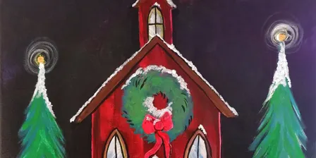 Snowy Church at The Polish American Club