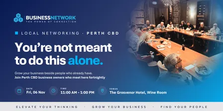 D32 Business Networking - Perth CBD - Fri 06 Nov