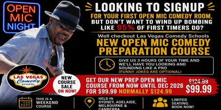 Open Mic Comedy Preparation Course Surry Hills, Sydney