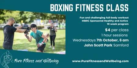 Boxing Fitness Class - 10 Week MBRC Fit and Active Program 7th Oct 2026