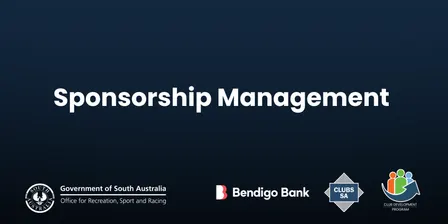 Sponsorship Management - Bendigo Bank Clubs SA Club Development Program