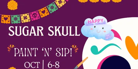 Sugar Skull Paint and Sip at Barcoa Agaveria!
