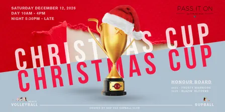The Christmas Cup 2026: Social Beach Volleyball & Supball - Charity Fundraiser for Pass it on Clothing & Co