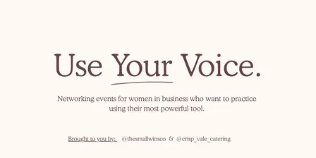 Use Your Voice (End of Year Event) - Women in Business Networking Breakfast