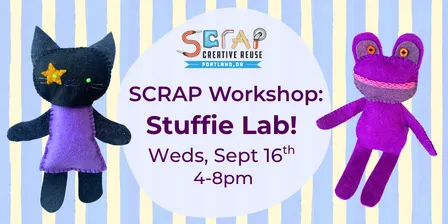 Stuffie Lab! (Hand-Sewing Workshop) 🪡🧸 | Ages 16+