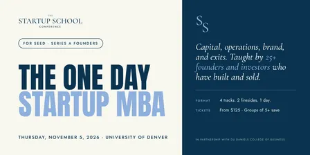 Startup School Conference