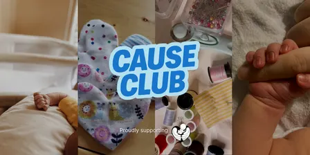 Sydney October Cause Club: Do Good IRL making snuggle hearts for NICU Cheer